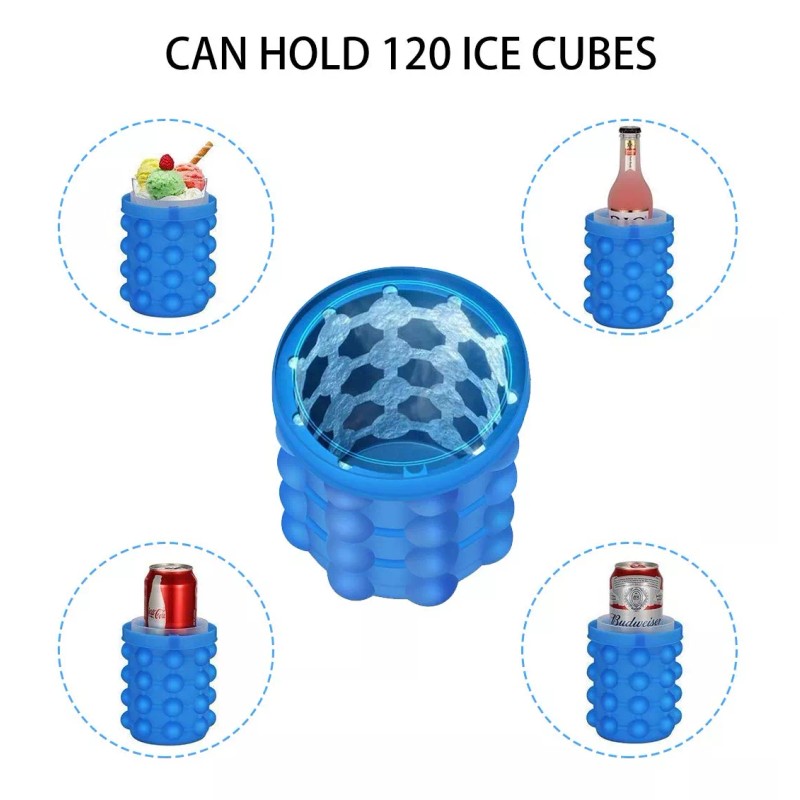 CL Molde Silicon Para Hacer Hielos Ice Cube Bote Para