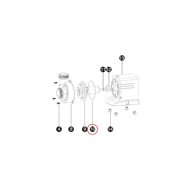 SunSun Replacement Part for Swimming Pool Pump Housing, Powerful Pool