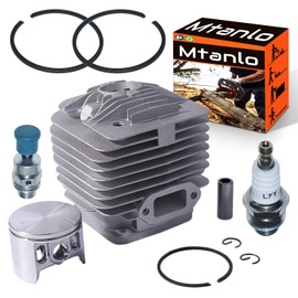 Mtanlo 50MM Cylinder Piston Spark Plug Kit For Makita DPC7310 DPC7311 DPC7300 DPC7301 Wacker BTS1030 BTS1035 Dolmar 7300 7311 Diamond SC-7312XL Concrete Cut off Saws