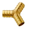 Quickun 5/8" ID Hose Brab, Brass Shaped Y 3 Ways