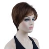 Lydell 8" Short Straight Women Wigs Heat Resistant Synthetic Hair