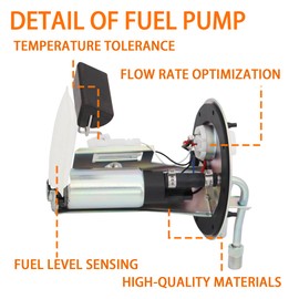 LEMYEF E8013H, SP9162H Electric Fuel Pump Module Assembly w/Sending Unit Replacement for Geo Prizm 1993-1997,for Toyota Corolla 1994-1996 L4 1.6L L4 1.8L