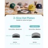 VEVOR Hat Heat Press Machine, with 2pcs Interchangeable Platens, Precise