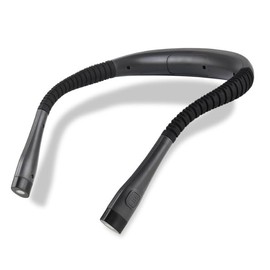 NEUTYPECHIC Reading Lamp Neck 3 Colours and 3 Brightness Levels, Handwork Lamp, Neck Lamp with Charging Data Cable, Knitted Lamp for Hanging, Suitable for Reading, Knitting, Camping, Repairing, (Grey)