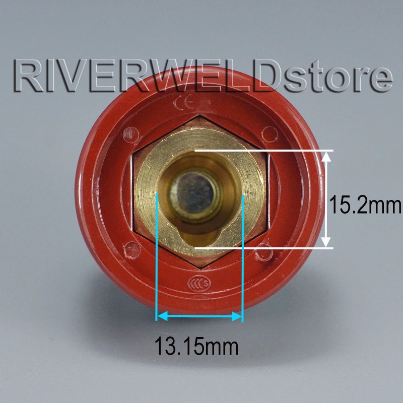RIVERWELD TIG Welding Cable Panel Connector-plug and Socket Dinse Dinze