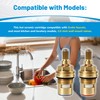 Zorqon 2 Pcs Ceramic Cartridges Replace for 45882000 45883000