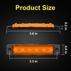PSDRIQQ 40 Pack 6 LED Trailer Marker Light, DC12-24V Clearance
