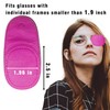 4 Pack Eye Patch for Glasses, Reusable Left & Right