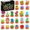 CUBIMANA 24 Pack Flowers Succulents Building Set - 2160PCS Botanical