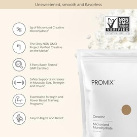 ProMix Nutrition Paquetes de viaje de creatina monohidrato, 5g de creatina limpia micronizada para hombres y mujeres, apoya el crecimiento y la recupe