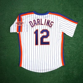 Majestic Ron Darling 1986 New York Mets Home Cooperstown Men's Jersey w/ 25th Patch - M