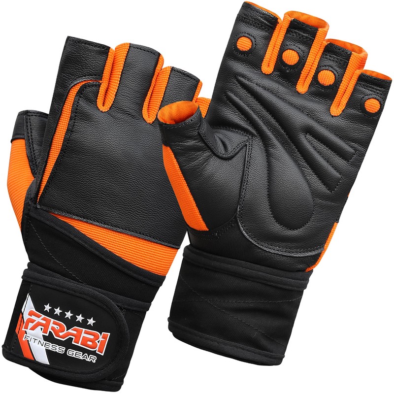 Farabi Weight Lifting Fitness Gloves, Gym Training Wrist Support Hook