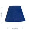 Set of 2 Navy Blue Fabric Table Lamp Shades, Lampshade