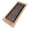 Homewell 2 Pcs White Oak Wood Floor Register, Drop in