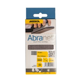 Mirka Abranet AE149F1025 Mesh Sanding Strips 70 x 125 mm Velcro / Grain P240 / Pack of 10 / for Sanding Wood, Spatula, Varnish, Plastic