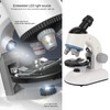 Fydun Microscope 40X-1200X Microscopio Infantil con Cabezal de 360 Rotación
