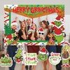 Photobooth Christmas Photo Props with Christmas Photo Frame Holiday Photo