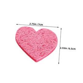 Baluue 50pcs Compression Face Puff Sponges Compressed Wood Pulp Sponge Face Cleaning Sponge Face Cleansing Sponge Pads Facial Cleansing Sponge Compressed Face Towels Wood Pulp Cotton Pink