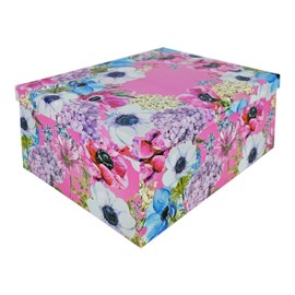 ALEF Elegant Watercolor Decorative Themed Extra Large Nesting Gift Boxes -6 Boxes- Nesting Boxes Beautifully Themed and Decorated - Perfect for Gifts or Simple Decoration Around The House!