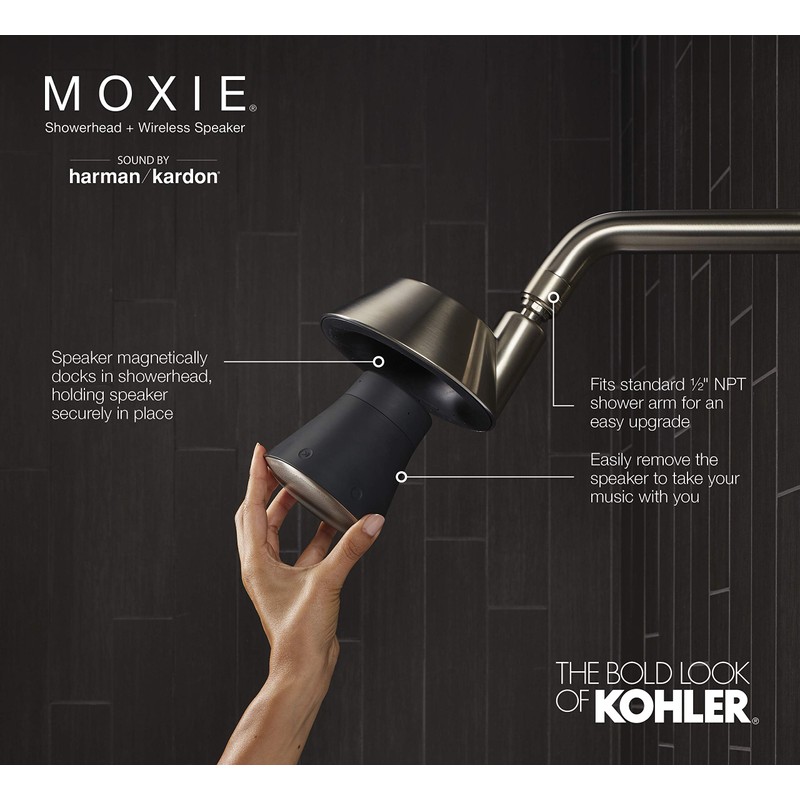 MOXIE® 1.75GPM SHOWERHEAD/BLUETOOTH
