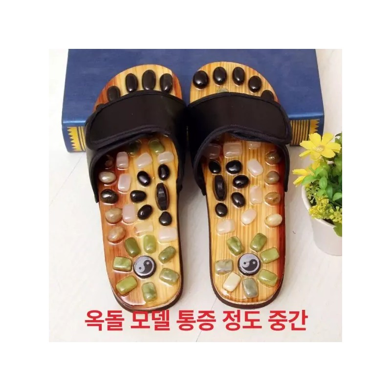 Sorbear 소르베어 신예은지압슬리퍼 발건강 실내화 사무실 [페블레드] Sorbear Shin Ye-eun