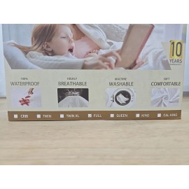 BEDLORE Waterproof Mattress Protector, Full Size Mattress Pad with Deep Pocke...