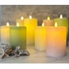 LumiPur Signature Natural Glow Flickering Flameless LED Wax Pillar Candle
