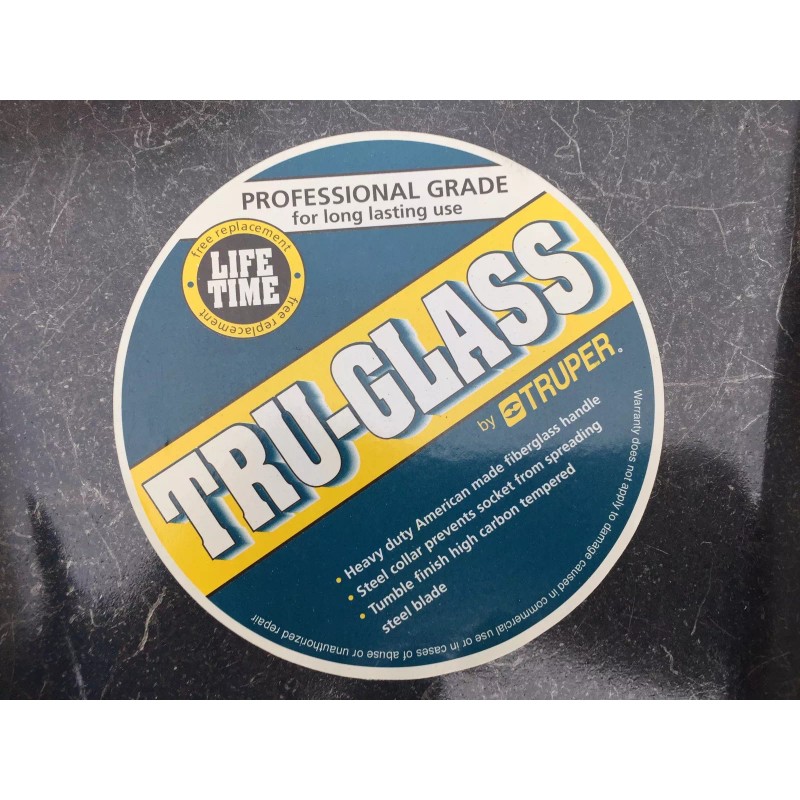 Truper Tru-Glass Long Fiberglass Handle Round Point Shovel
