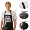 Xtilkmght Funny Cooking Aprons for Men, Mens Aprons for Grilling