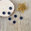 Pack of 12 Dark Blue Sew on 15mm Round Buttons