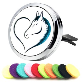 30mm Car Diffuser Vent Clips Essential Oil Diffuser Car Vent Clip Nightmare Before Christmas Car Accessories Birthday Gifts for Women Mothers Day(Horse Love)