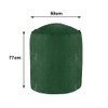 Green Bay BBQ Grill Cover, Dust-proof Anti-UV Polyethylene Barbecue Cover
