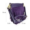 Girly Handbags New Medium Echtes Wildleder Schultertasche Quaste Crossbody Womens