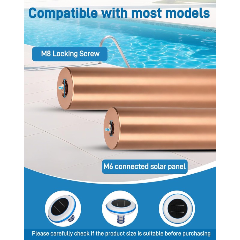 4.13 x 0.98 In Copper Anode Replacement Kit 2 Pcs,