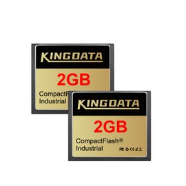 KINGDATA Industrial Compact Flash Memory Card 2pack 2GB FAT16 Type I for Industrial Equipment Vintage Digital Cameras