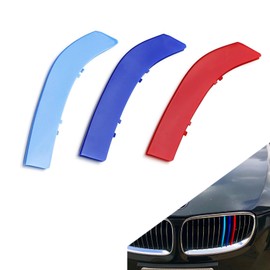 RPERZ grille color stripes Compatible car accessories 02-05 E46 LCI 3 Series 4-Door Sedan 323i 325i 328i 330i, 00-03 E46 Pre-LCI 3 Series 2-Door Coupe 325ci 330ci and 00-06 M3