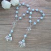 Baptism Favor 12PCS Blue Mini Angel Rosaries Christening First Communion