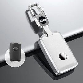 [ontto] Smart Key Case Key Cover Key Holder for Mazda, Stylish, High Quality, Suitable for MAZDA CX8 CX5 CX30 MX30 MAZDA3 Mazda 3 CX-30 Fastback Roadster etc. For Mazda, Screwless, Aluminum Alloy,