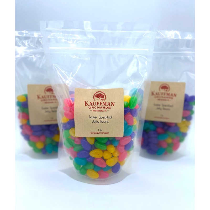 Kauffman Orchards Easter Speckled Jelly Beans, 1 Pound Bag (Pack