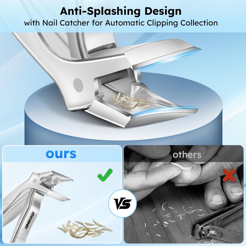 Toenail Clippers for Seniors, Angled Head Large Toe Nail Clippers