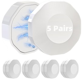 WitMonkey 5 Pairs Shower Curtain Magnet Weights Bottom (White)