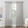 No. 918 Emily Sheer Voile Rod Pocket Curtain Panel, 59"