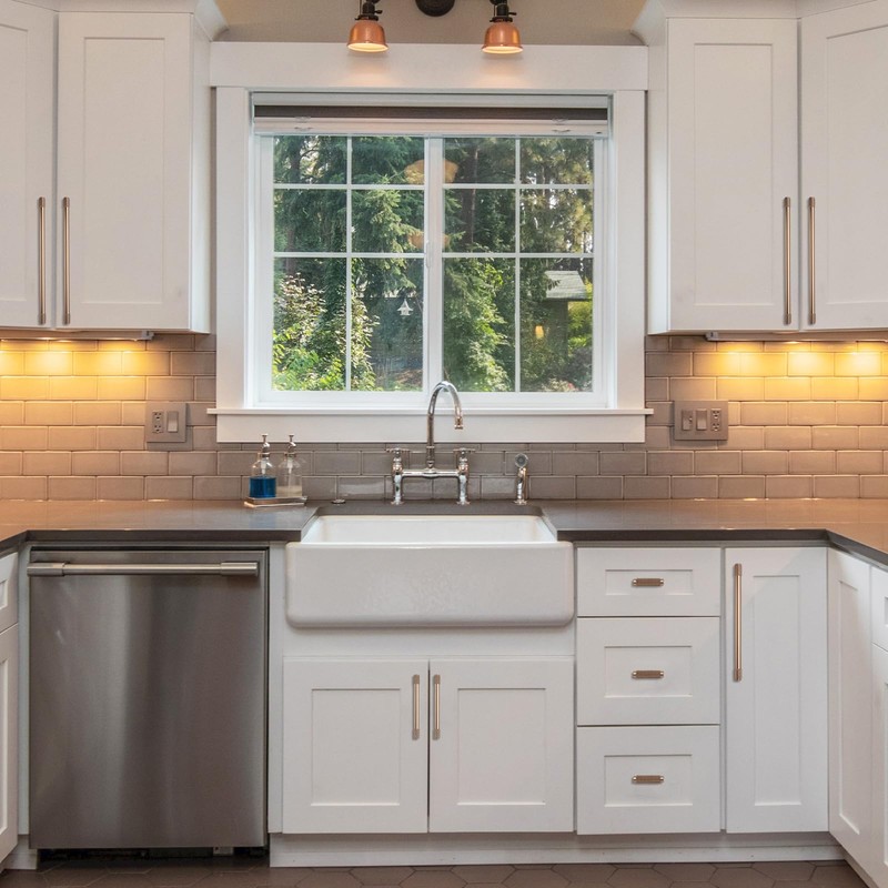 9BUILD 10 Pack 2 Inch Champagne Bronze Cabinet Knobs Knurled