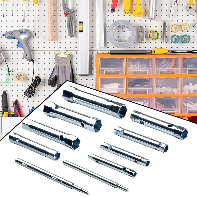JNNJ 10Pcs Spark Plug Socket Wrench, Dual Ended Wrench Socket