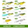 Hollow Body Frog Lures kit Swimbaits for Bass Freshwater Fishing