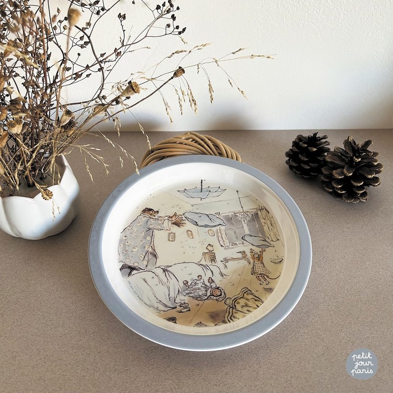 Petit Jour - Plate for Babies Ernet and Celestine, Blue,