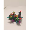 Celtic Forest Clay BLACK BEAR Christmas Ornament TANGLED IN LIGHTS