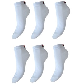 Fila F9300, Unisex Adult Socks, White, 43/46, (3 Pairs)