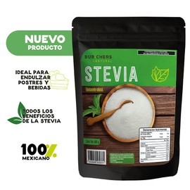 Edulcorante Natural, Stevia, Sin Calorias 800g - Burchers Natural