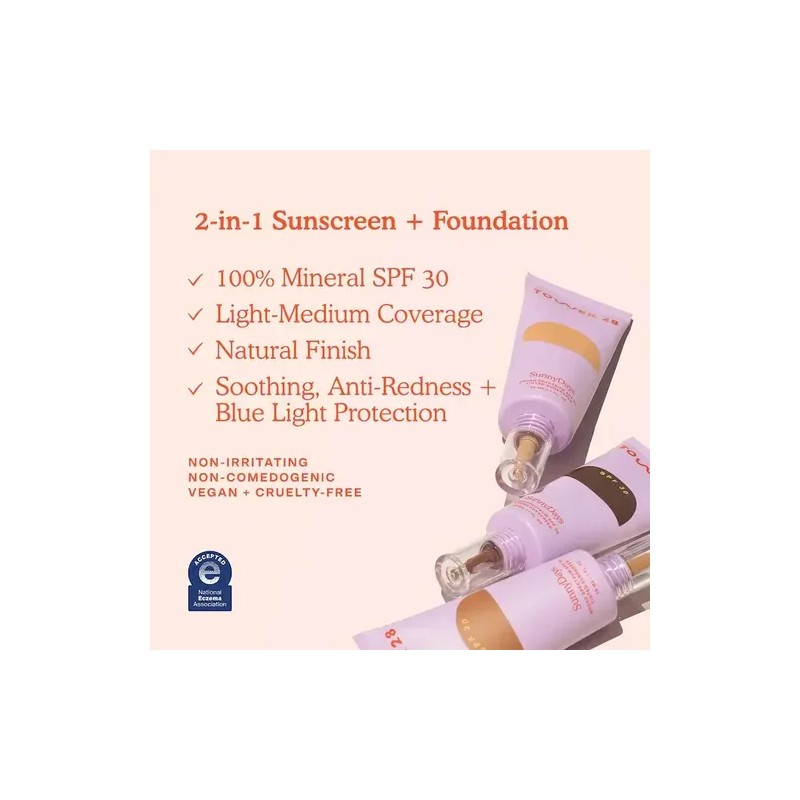 Base Maquillaje Tower 28 Sunnydays Con Color Spf 30